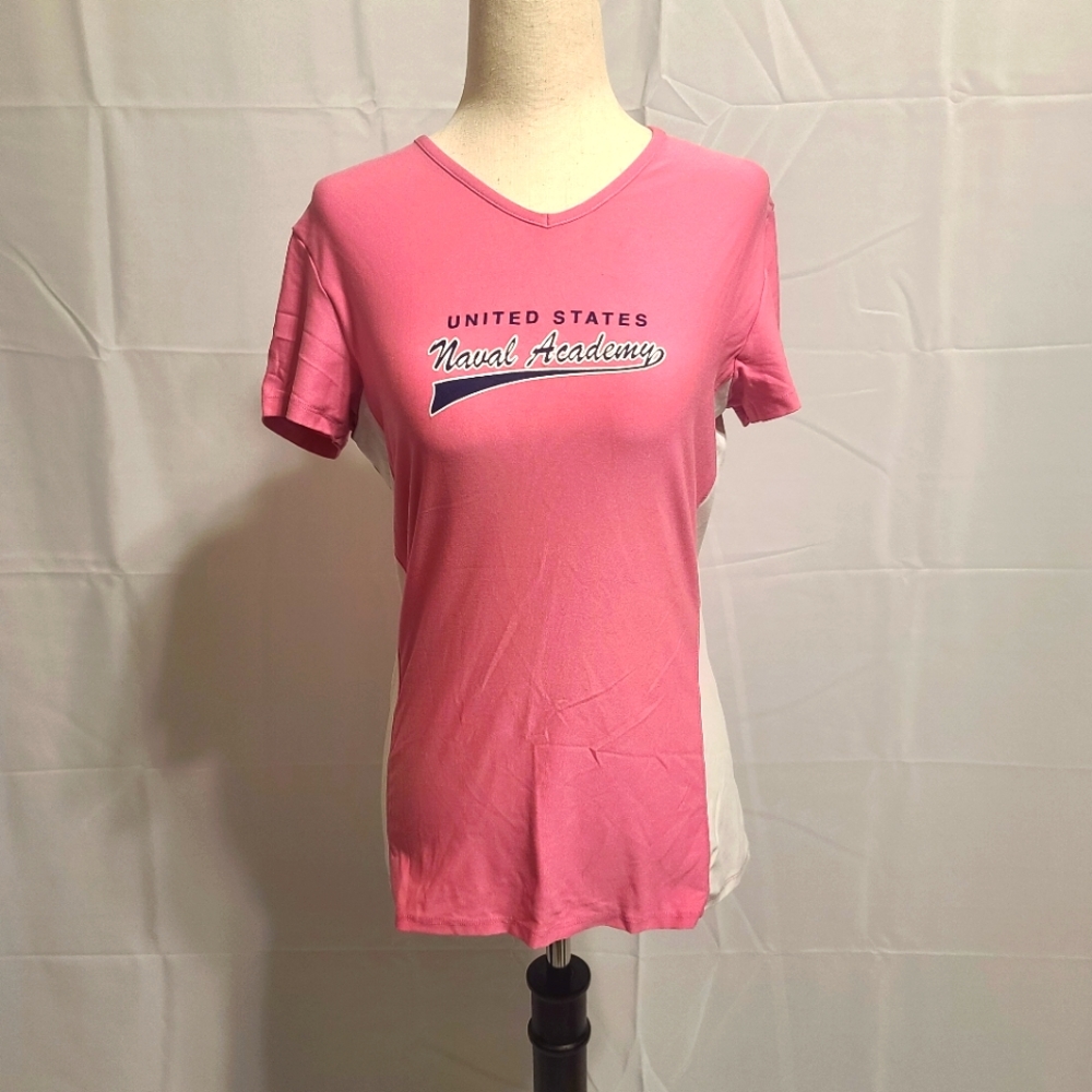 Under Armor United States Naval Academy pink shirt size small